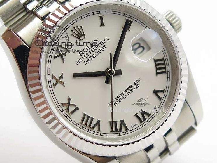 MiroTime 0420 DateJust 116234 BP Best Edition SS Sliver Dial Roman Markers On SS Bracelet A2824 V Tailored 3941